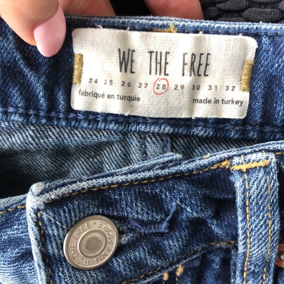 FREE PEOPLE Harvey Distressed Denim Skirt - Picture 6 of 7